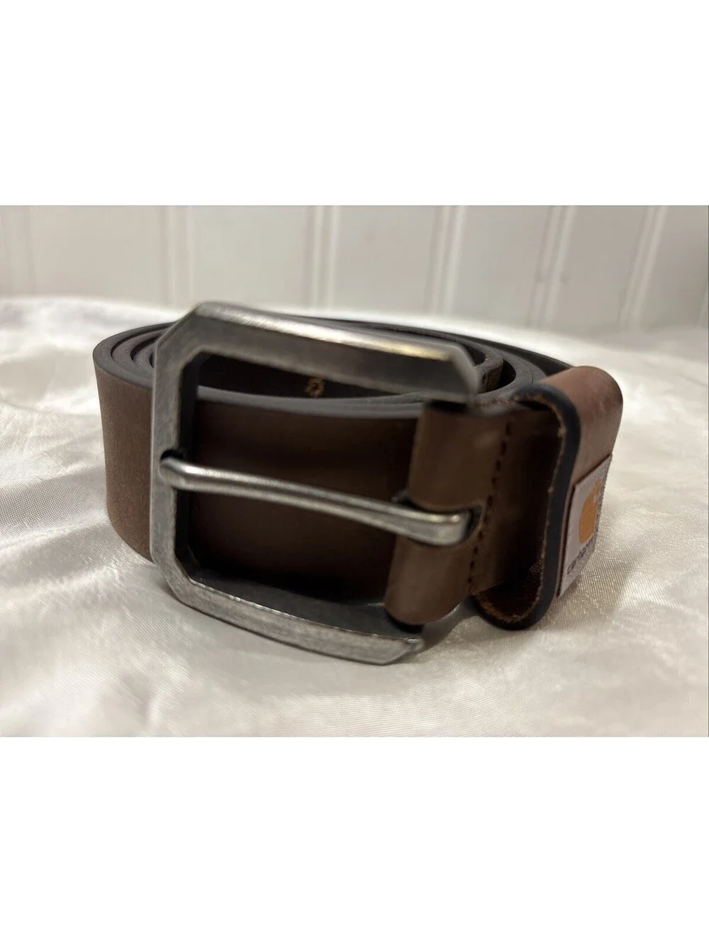 Carhartt Saddle Leather Belt WB5502-M Brown Full Grain Leather Size 36
